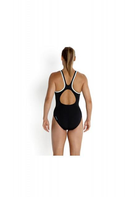 Costum pentru femei Speedo monogram muscleback negru/albastru [6]