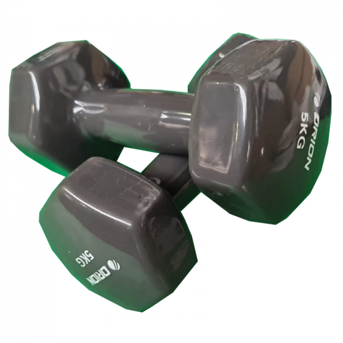 Gantera vinyl Orion 5 kg gri - RESIGILAT [3]
