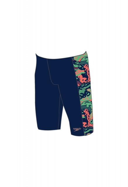 Jammer Allover panel Speedo pentru baieti bleumarin/portocaliu/verde [2]