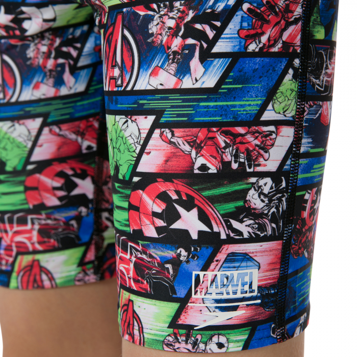 Jammer baieti Speedo Disney Marvel Allover Digi, negru/albastru [5]