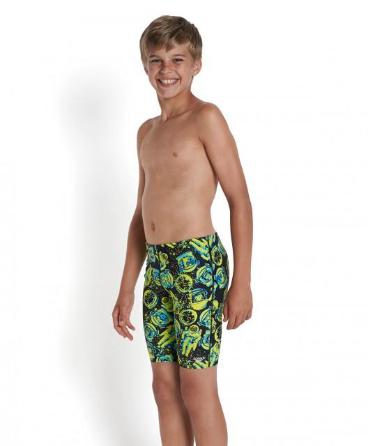 Jammer Speedo pentru copii Allover print negru/verde [5]