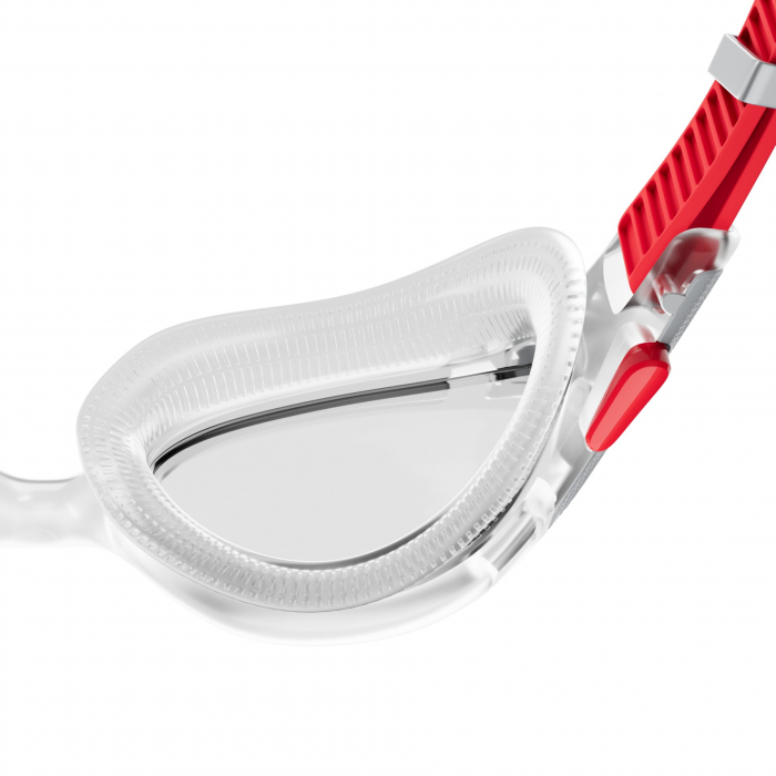 Ochelari inot adulti Speedo Biofuse Mirror 2.0 transparent/rosu [4]