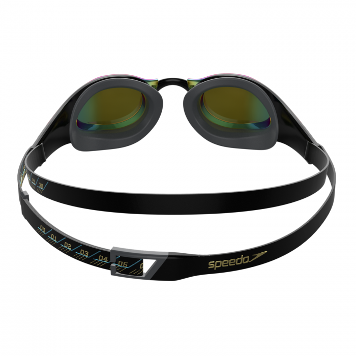 Ochelari inot adulti unisex Speedo Fastskin Pure Focus Mirror negru/auriu [4]