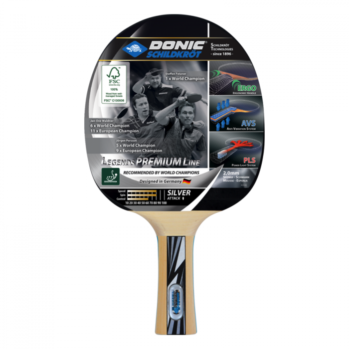Paleta tenis de masa Donic-Schildkrot Legends Silver [2]