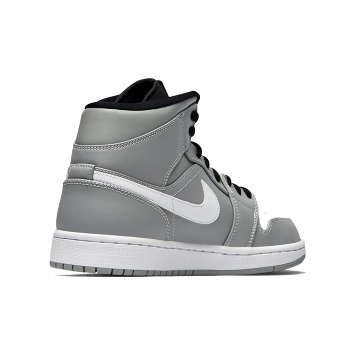 Pantofi casual barbati NIKE AIR JORDAN 1 MID gri/alb [4]