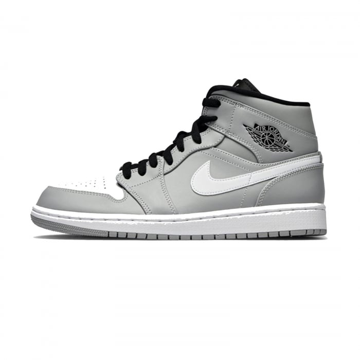 Pantofi casual barbati NIKE AIR JORDAN 1 MID gri/alb [1]