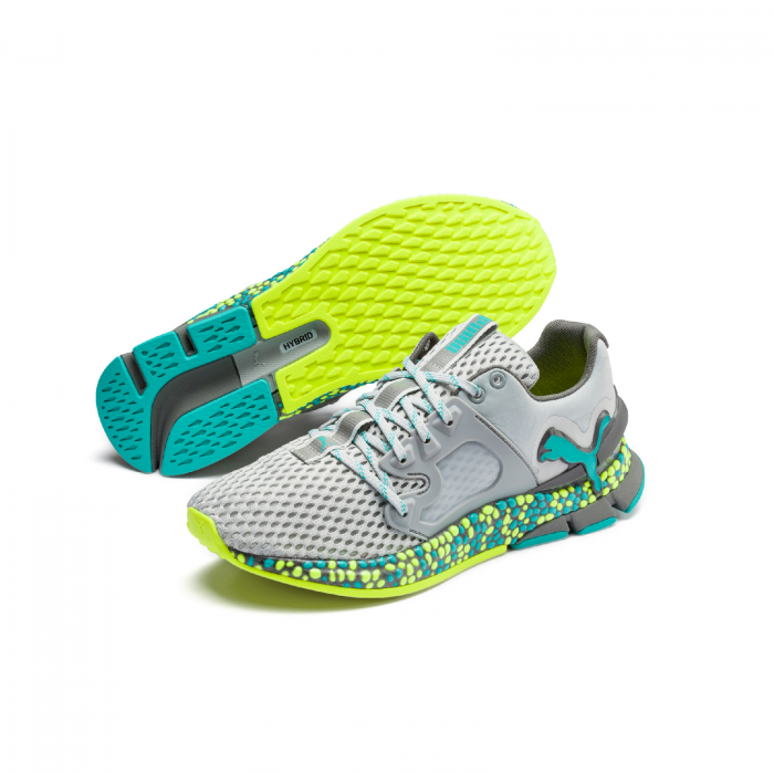 Pantofi sport barbati Puma Hybrid Sky gri/turcoaz [2]