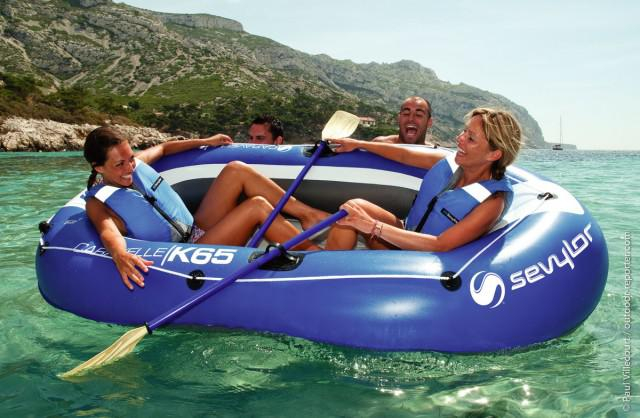 Set barca Carravelle gonflabila KK65 albastru/gri Sevylor [6]