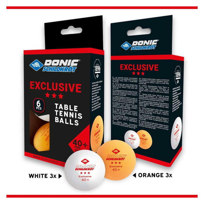 Set mingi tenis de masă Donic Exclusive 3* 40+ [2]