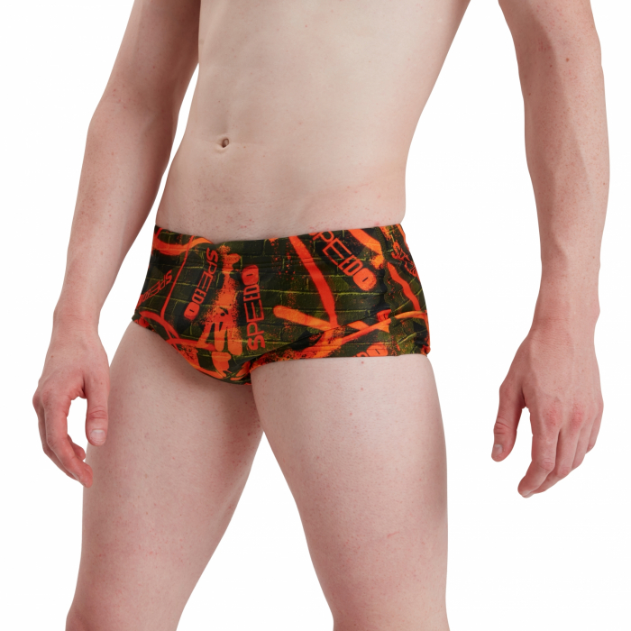 Slip inot barbati Speedo Brief 17cm portocaliu/verde [3]
