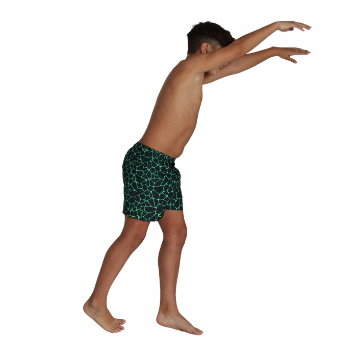 Sort baie baieti Speedo Printed 13" negru/verde [4]
