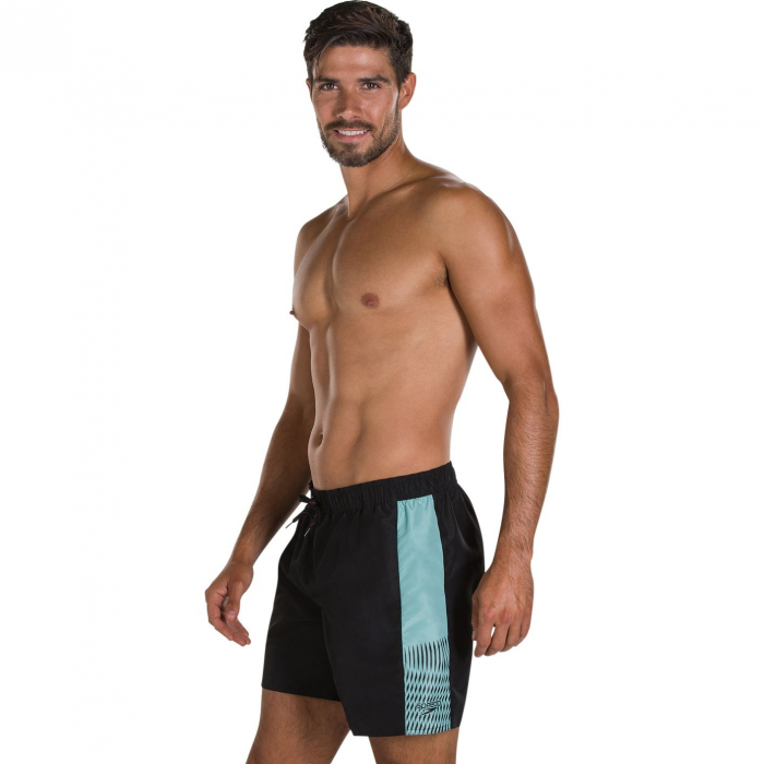 Sort baie barbati Speedo Sport Vibe 16" negru/turcoaz [3]