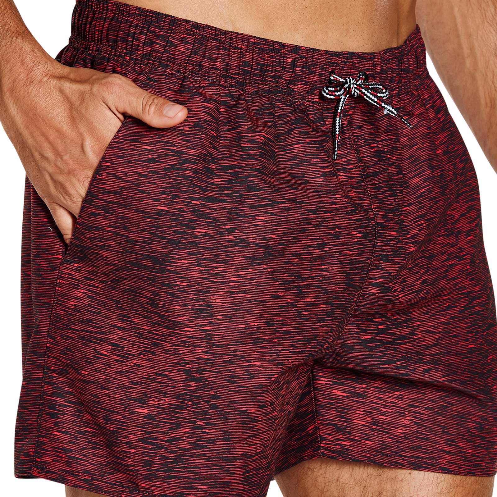 SORT BARBATI SPEEDO CASUAL PRINTED 14" NEGRU/ROSU [6]