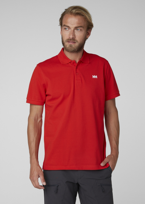 Tricou polo barbati Helly Hansen Transat Polo rosu [3]