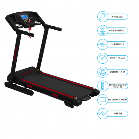 Banda de alergat cu inclinare automata Energy Fit MT10A [6]