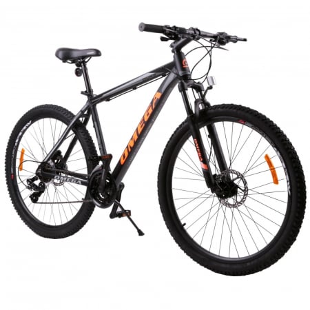 Bicicleta mountainbike Omega Duke 29", cadru 49cm, frana hidraulica pe disc, negru/portocaliu [1]