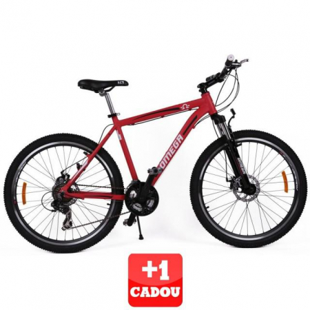 Bicicleta Omega Hawk 26" 21 viteze rosu+1 CADOU [0]