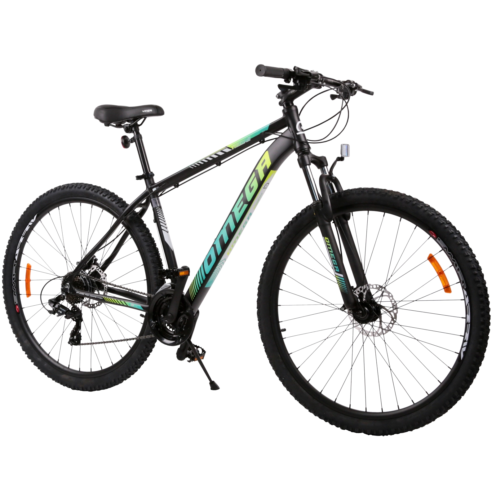 Bicicleta Omega Thomas dimensiune roti 27.5" negru/verde/galben, cadru 49 cm [1]