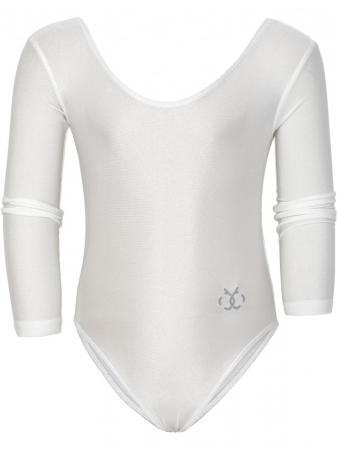 Body maneci lungi gimnastica fete Brille alb [0]