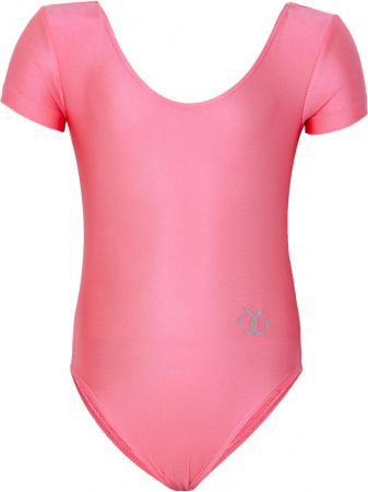 Body maneci scurte gimnastica fete Brille roz [0]