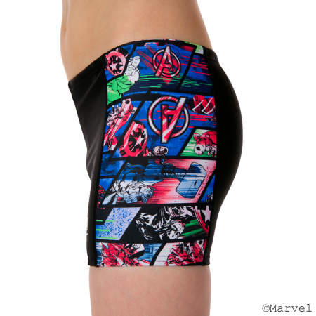Boxeri inot baieti Speedo Disney Marvel Alv Panel negru/albastru [4]
