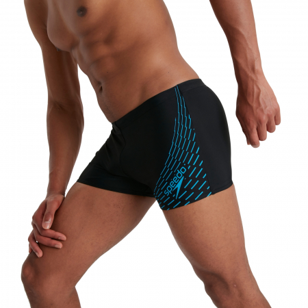 Boxeri inot barbati Speedo Medley Logo negru/albastru [1]