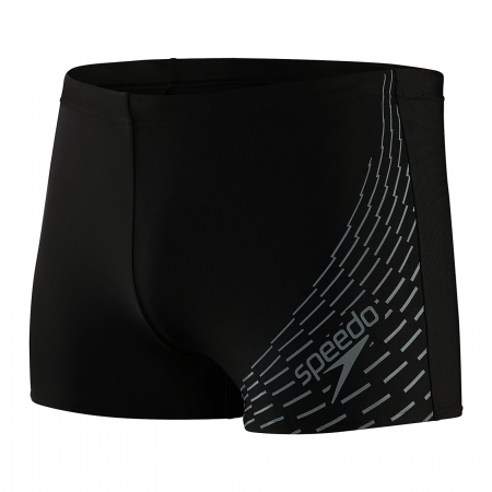 Boxeri inot barbati Speedo Medley Logo negru/gri [0]