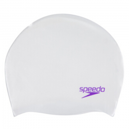 Casca de inot pentru copii Speedo Silicon Plain Moud Silc alb/mov [0]