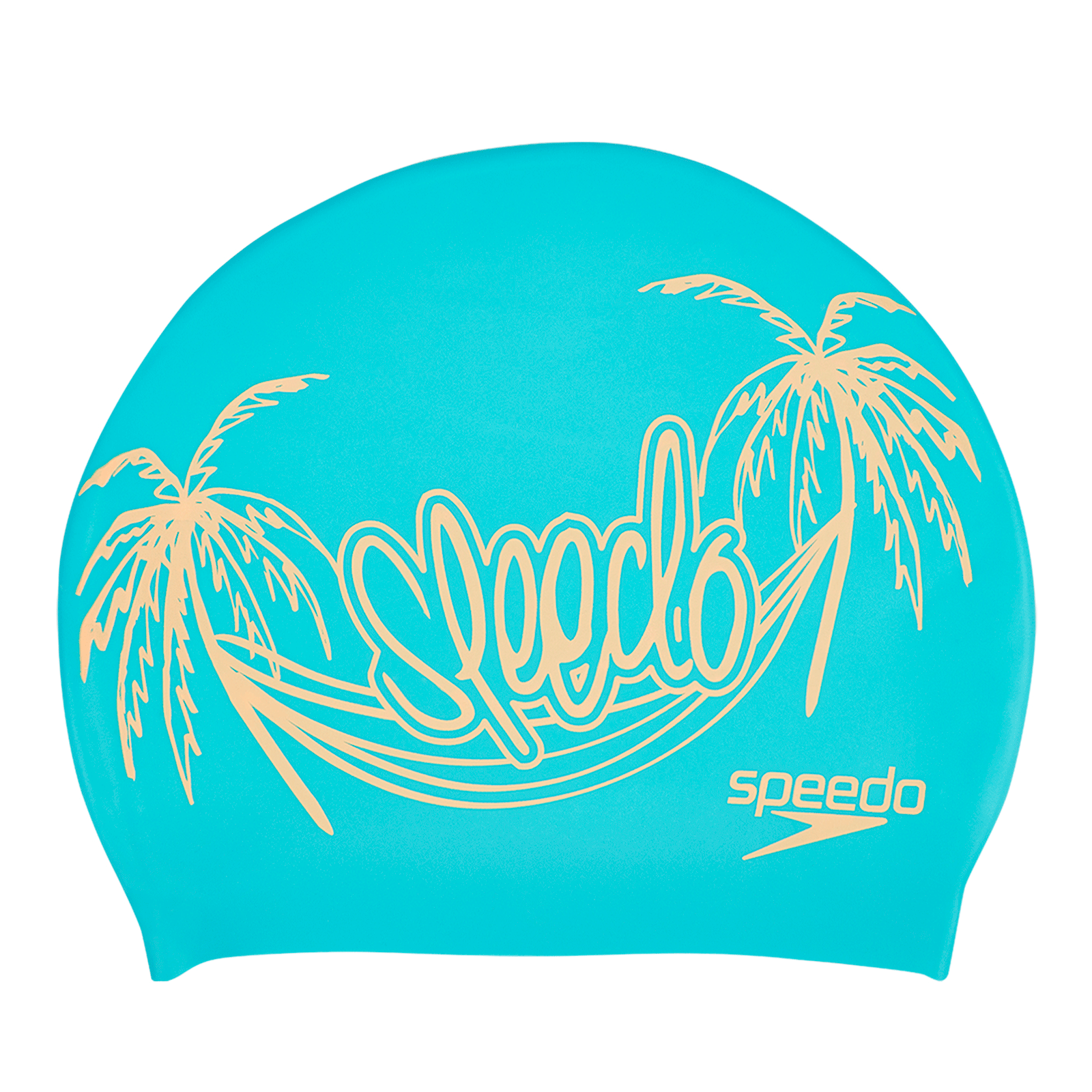 Casca femei Speedo Slogan Print albastru/portocaliu [0]