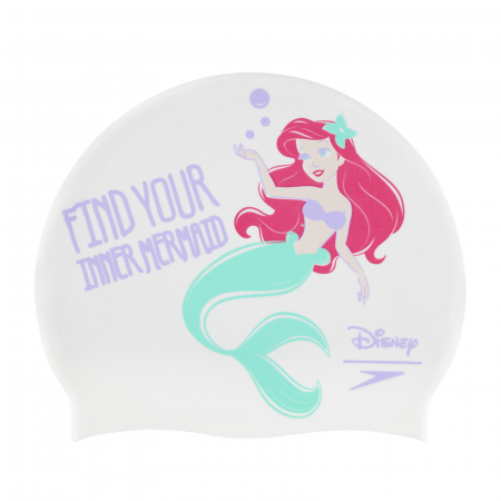 Casca inot copii Speedo Disney Little Mermaid Slogan alb/mov [0]