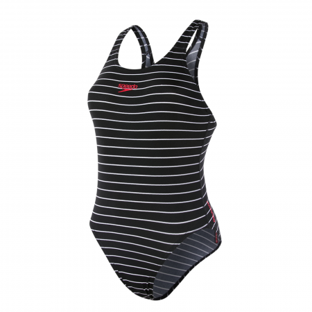 Costum baie femei Speedo Endurance+ Printed Medalist negru/alb [0]