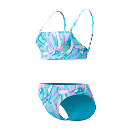 Costum inot femei doua piese Speedo ALV, albastru/verde [3]