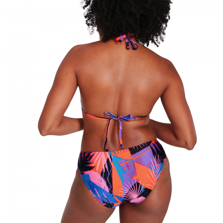 Costum inot femei Speedo Triangle bleumarin/rosu [4]