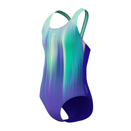 Costum inot fete Speedo Placement Splashback Digital albastru/mov [3]