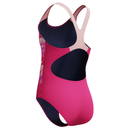 Costum inot fete Speedo Splashback roz– Endurance+, rezistent la clor [6]