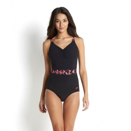 Costum inot Speedo Sculpture Crystalshine negru/rosu [1]