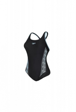 Costum pentru femei Speedo monogram muscleback negru/albastru [4]