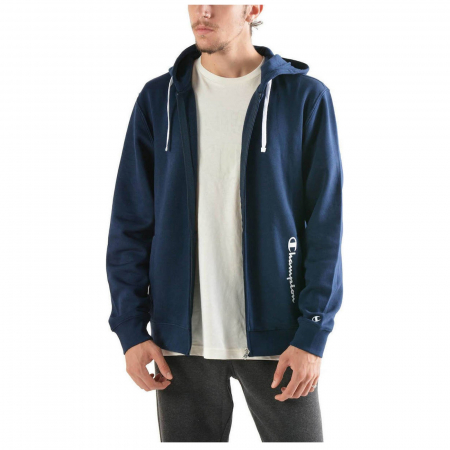 Hanorac cu fermoar sport barbati Champion Hooded Sweatshirt Fall Fleece bleumarin [2]