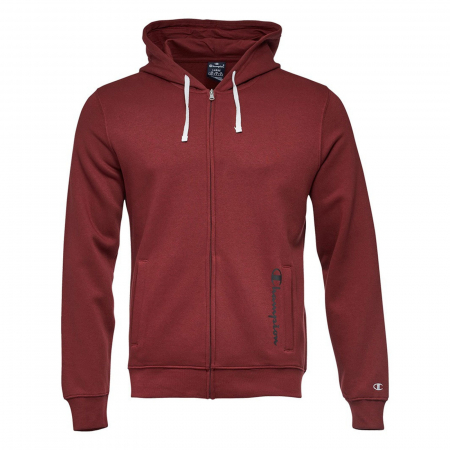 Hanorac cu fermoar sport barbati Champion Hooded Sweatshirt Fall Fleece visiniu [0]