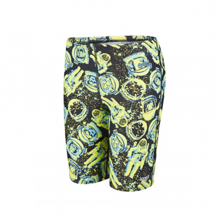 Jammer Speedo pentru copii Allover print negru/verde [0]