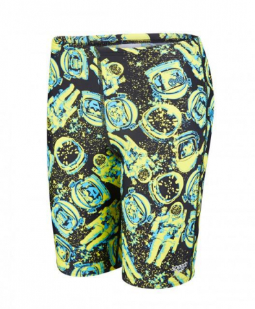 Jammer Speedo pentru copii Allover print negru/verde [2]