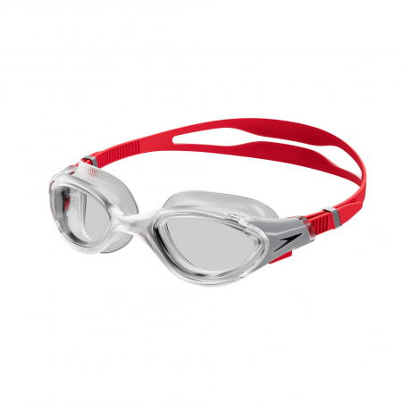 Ochelari inot adulti Speedo Biofuse Mirror 2.0 transparent/rosu [2]