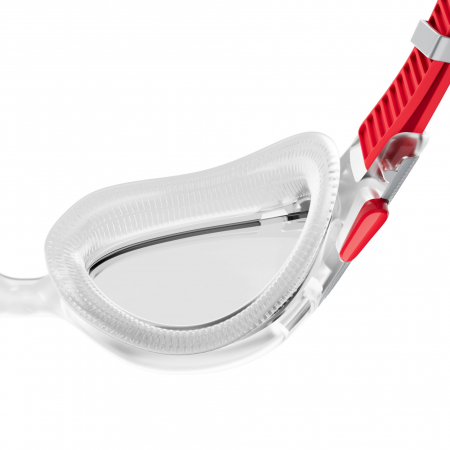 Ochelari inot adulti Speedo Biofuse Mirror 2.0 transparent/rosu [3]