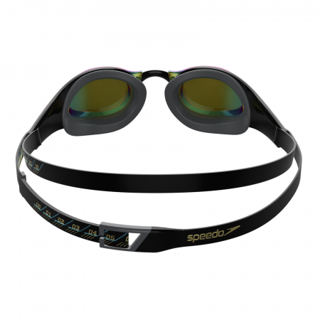 Ochelari inot adulti unisex Speedo Fastskin Pure Focus Mirror negru/auriu [3]