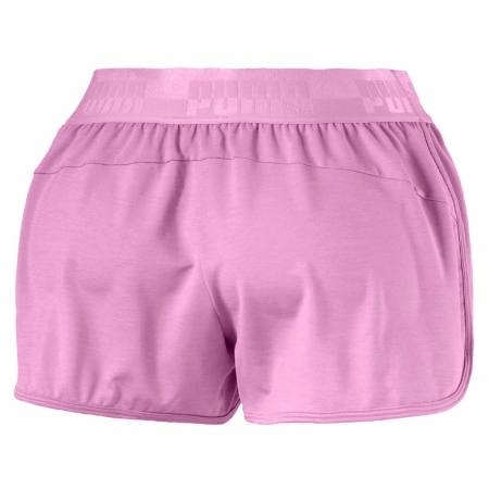 Pantaloni scurti sport femei Puma SOFT SPORT Drapey mov [1]