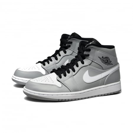 Pantofi casual barbati NIKE AIR JORDAN 1 MID gri/alb [6]