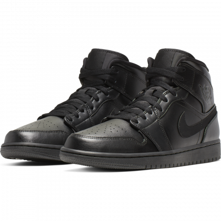 Pantofi sport barbati Nike Air Jordan 1 Mid negru [2]