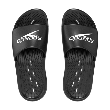 Papuci - Papuci barbati Speedo Slide negri – papuci piscina, uscare rapida, talpa aderenta