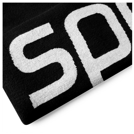 Prosop Speedo Logo negru/alb – prosop piscina 100% bumbac, absorbant, 75x145 cm [1]