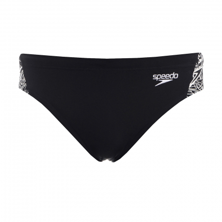 Slip barbati Speedo Boom Splice 7 cm negru/alb [0]